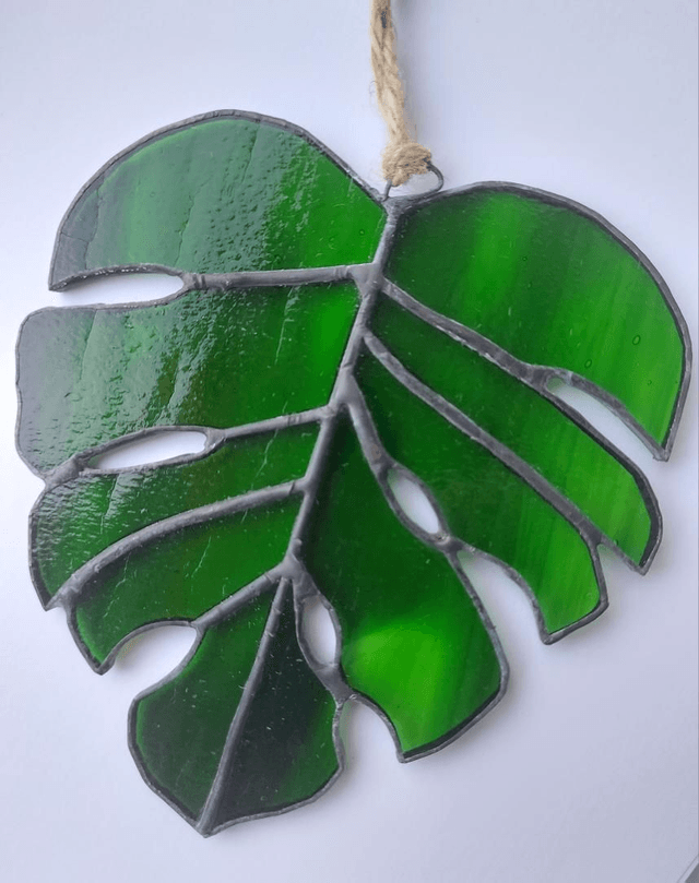 Monstera Leaf Suncatcher 