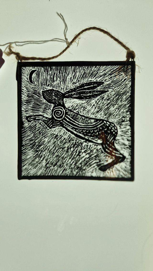 Leaping hare