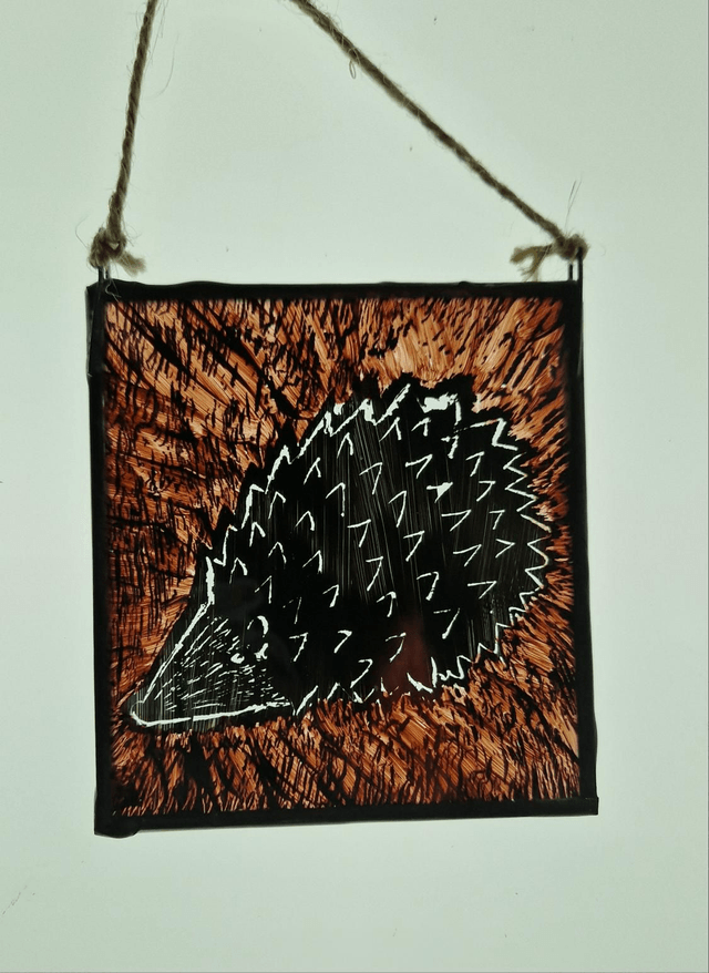 Hedgehog Suncatcher 