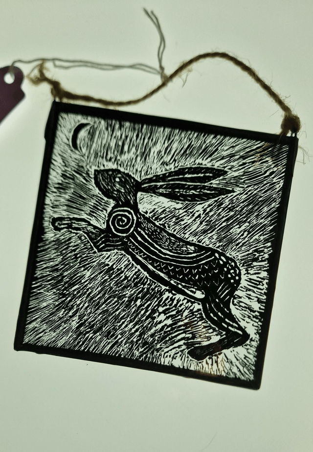 Leaping hare